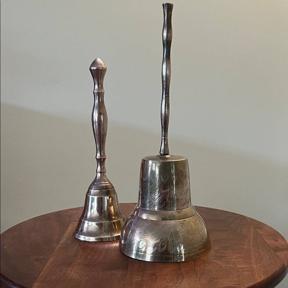 Two Vintage Brass Bells